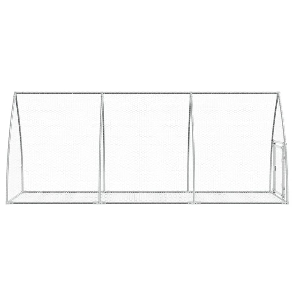Conigliera Argento 105x300x120 cm in Acciaio Zincato — miniatura 6 di 10