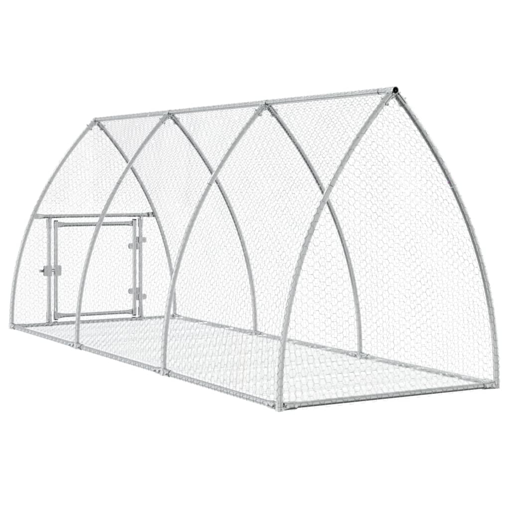 Conigliera Argento 105x300x120 cm in Acciaio Zincato — miniatura 5 di 10