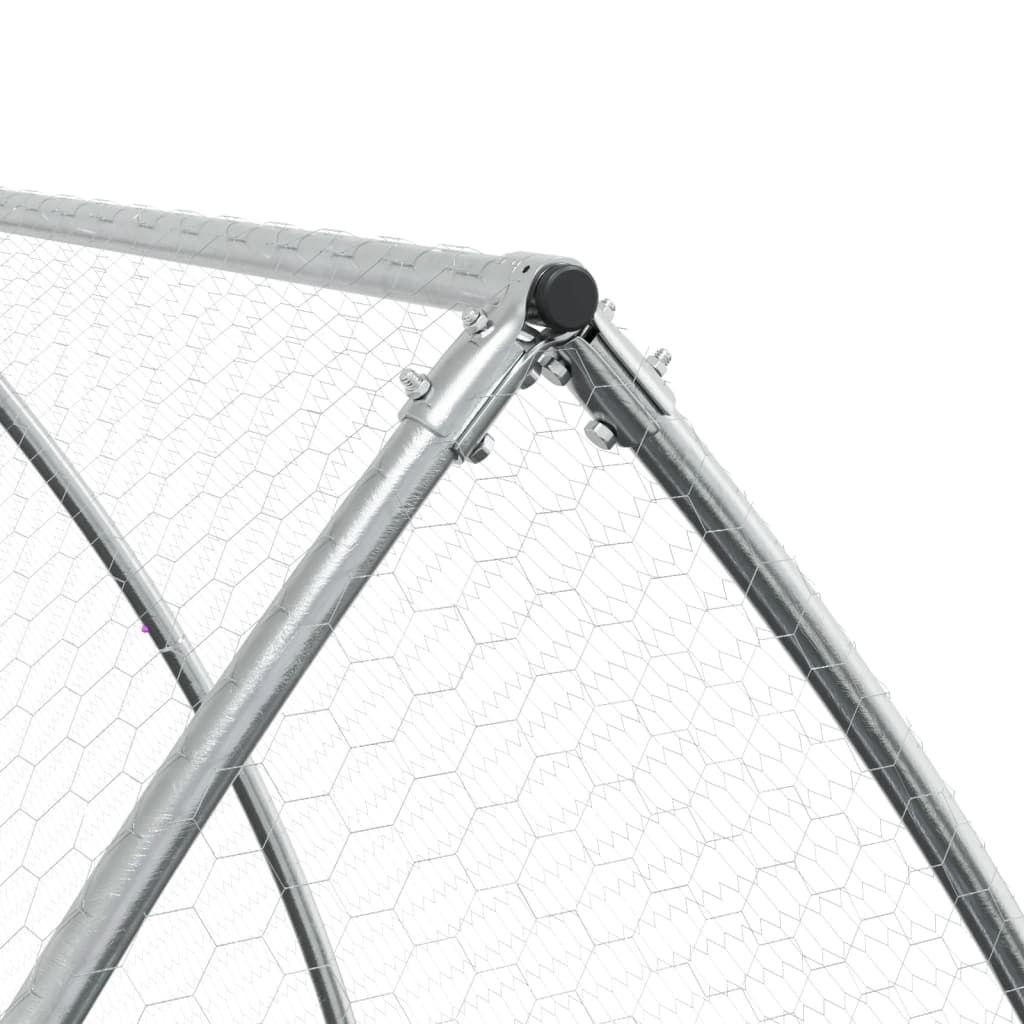 Conigliera Argento 105x300x120 cm in Acciaio Zincato — miniatura 7 di 10
