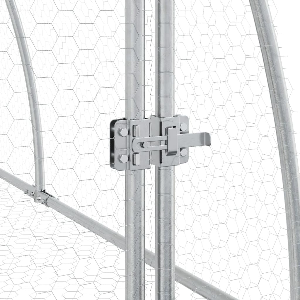 Conigliera Argento 105x300x120 cm in Acciaio Zincato — miniatura 8 di 10
