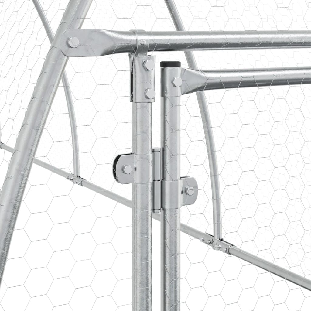 Conigliera Argento 105x300x120 cm in Acciaio Zincato — miniatura 9 di 10