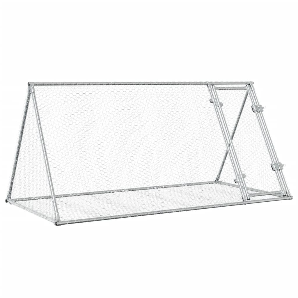 Conigliera Argento 200x105x91 cm in Acciaio Zincato — miniatura 2 di 9