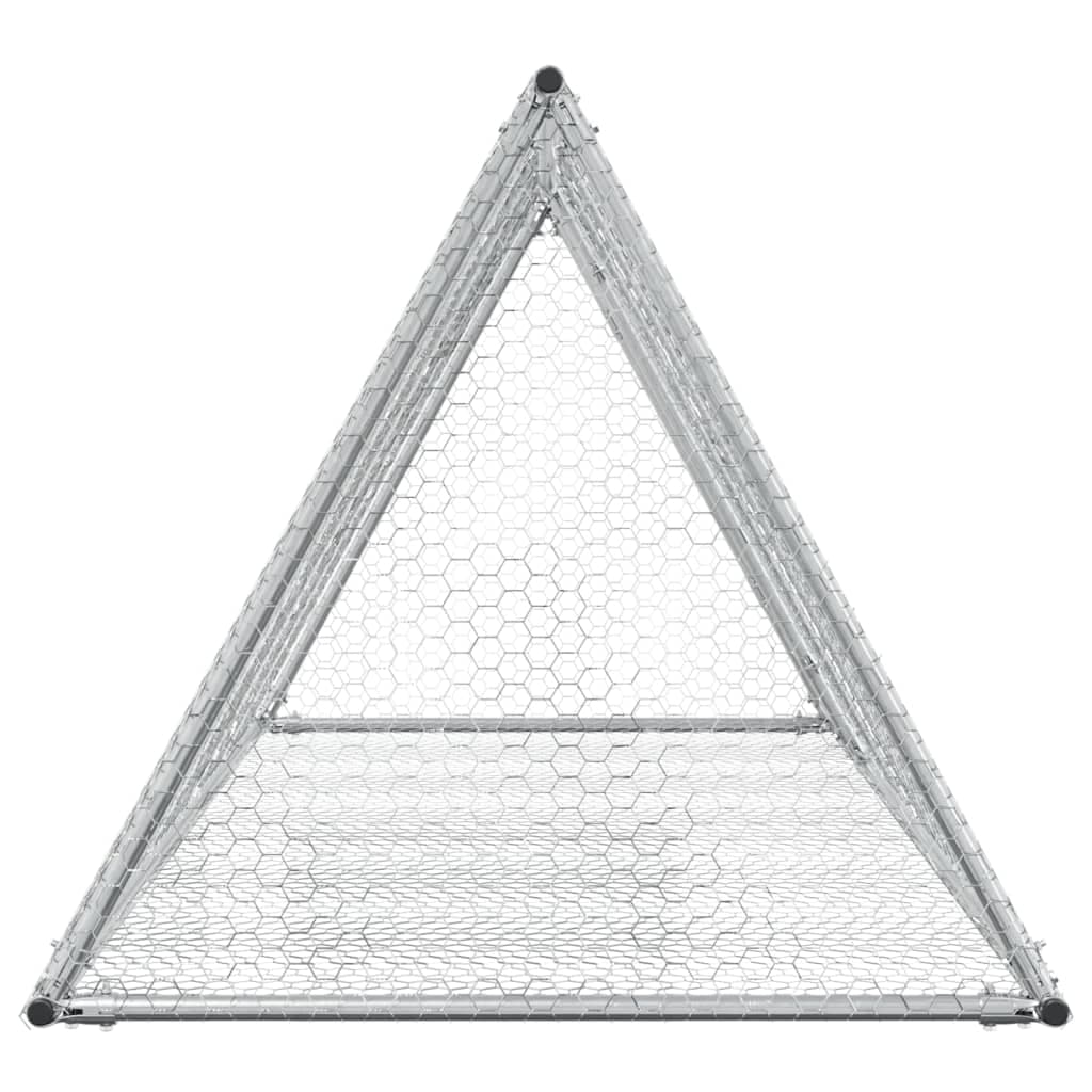 Conigliera Argento 200x105x91 cm in Acciaio Zincato — miniatura 6 di 9