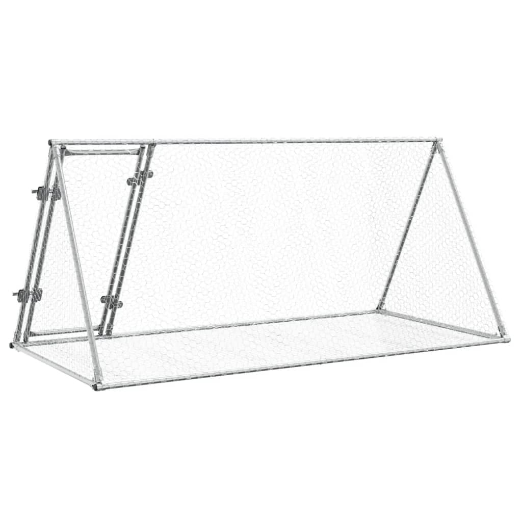 Conigliera Argento 200x105x91 cm in Acciaio Zincato — miniatura 5 di 9