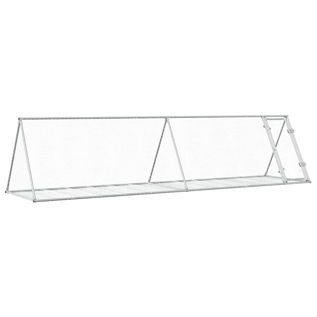 Conigliera Argento 400x105x91 cm in Acciaio Zincato — miniatura 2 di 8