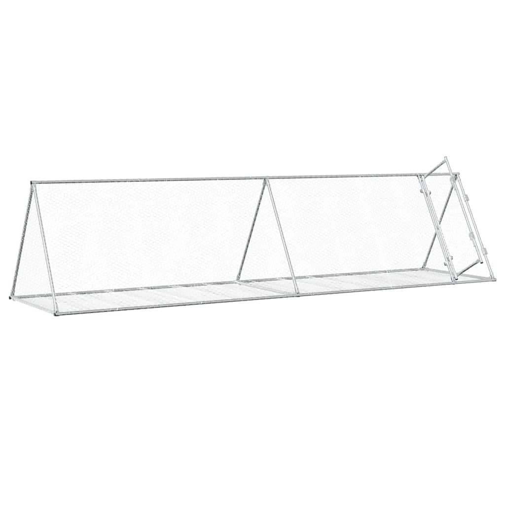Conigliera Argento 400x105x91 cm in Acciaio Zincato — miniatura 3 di 8
