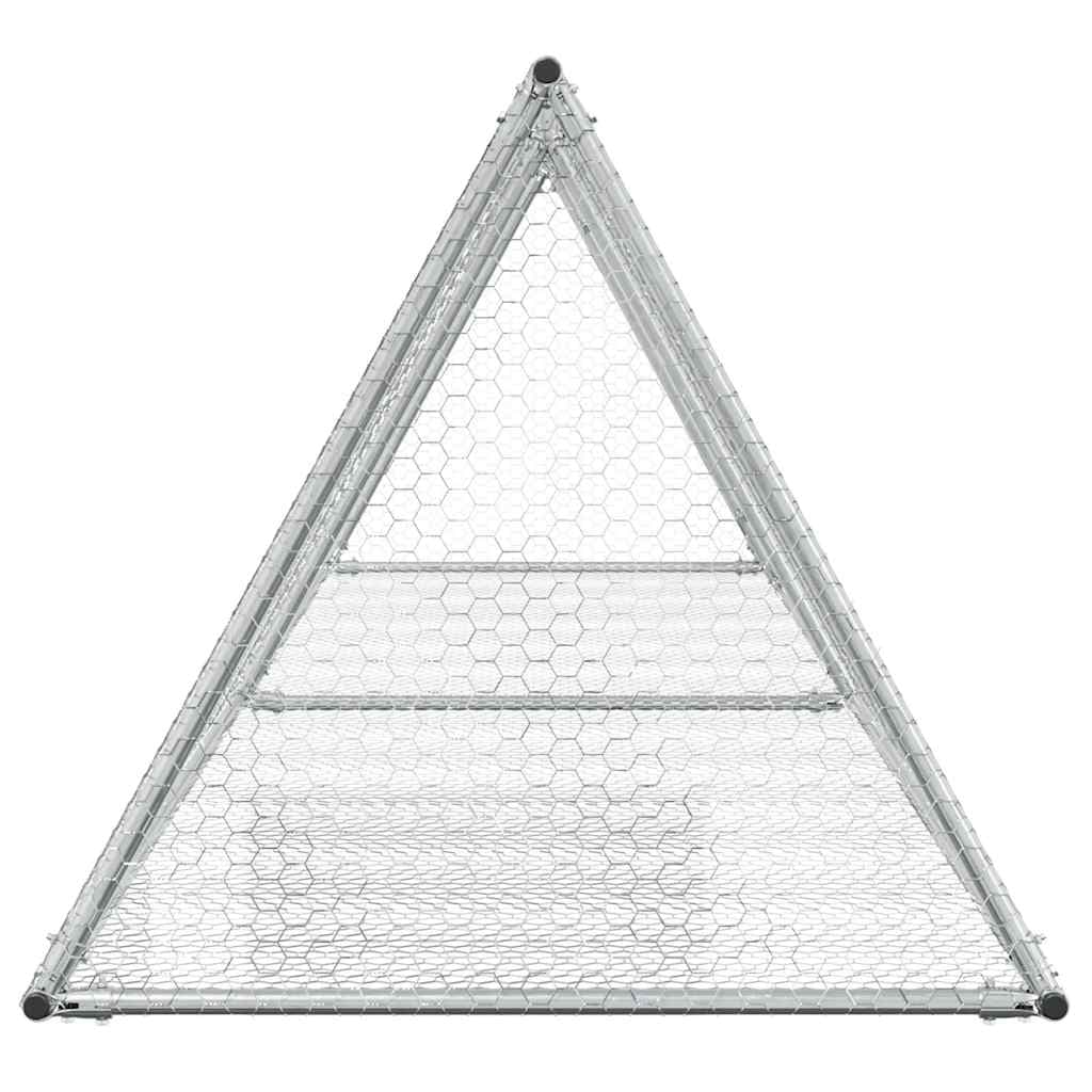 Conigliera Argento 400x105x91 cm in Acciaio Zincato — miniatura 4 di 8