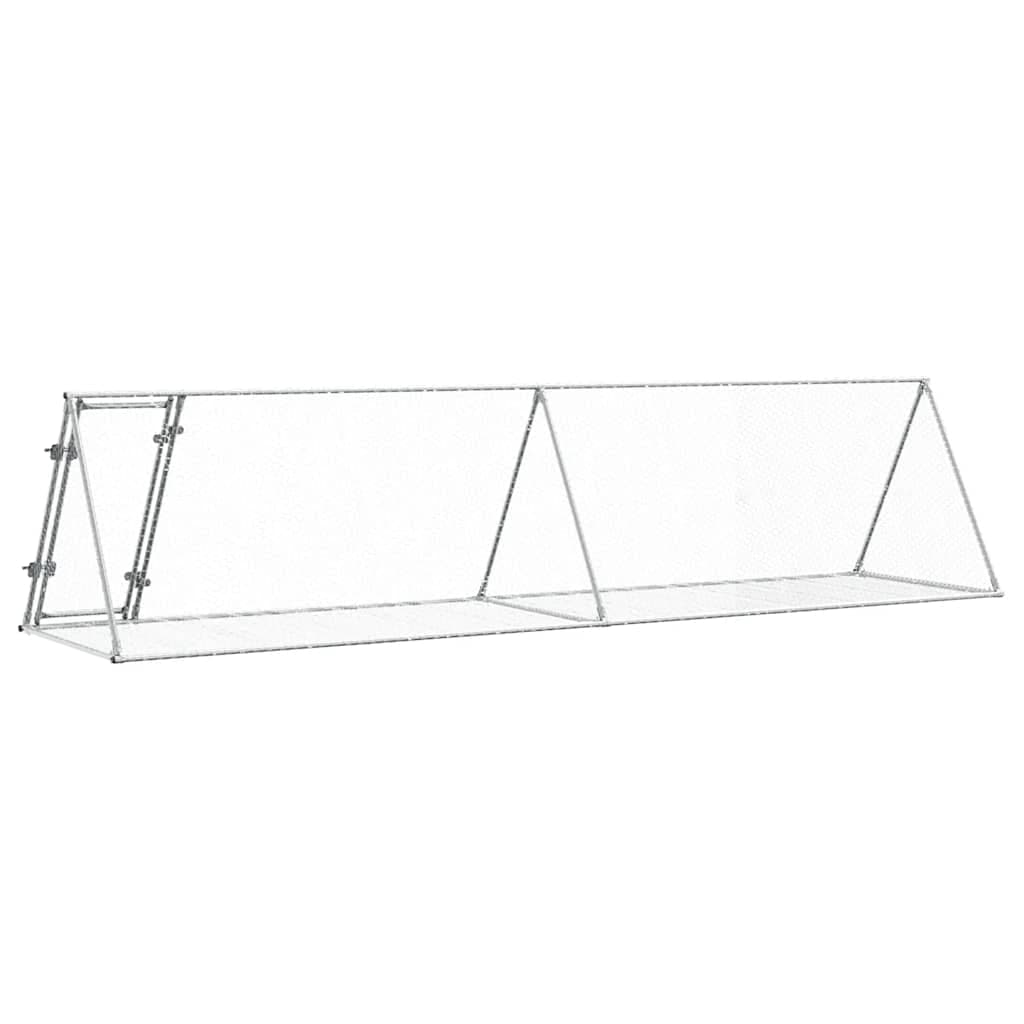 Conigliera Argento 400x105x91 cm in Acciaio Zincato — miniatura 5 di 8