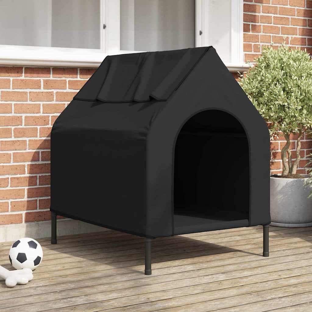 Casa per Animali Nero 90 x 65 x 83 cm Acciaio