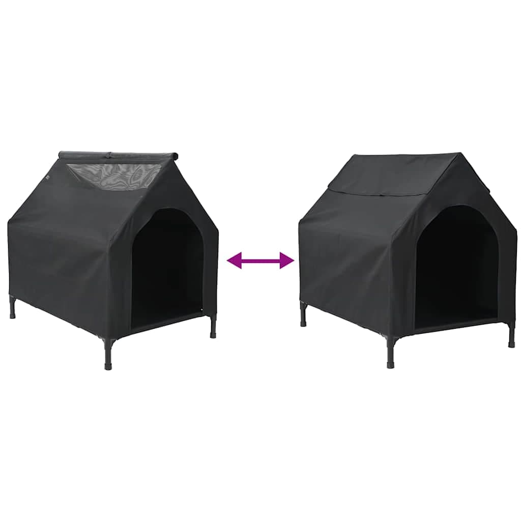 Casa per Animali Nero 90 x 65 x 83 cm Acciaio — foto 9 di 10