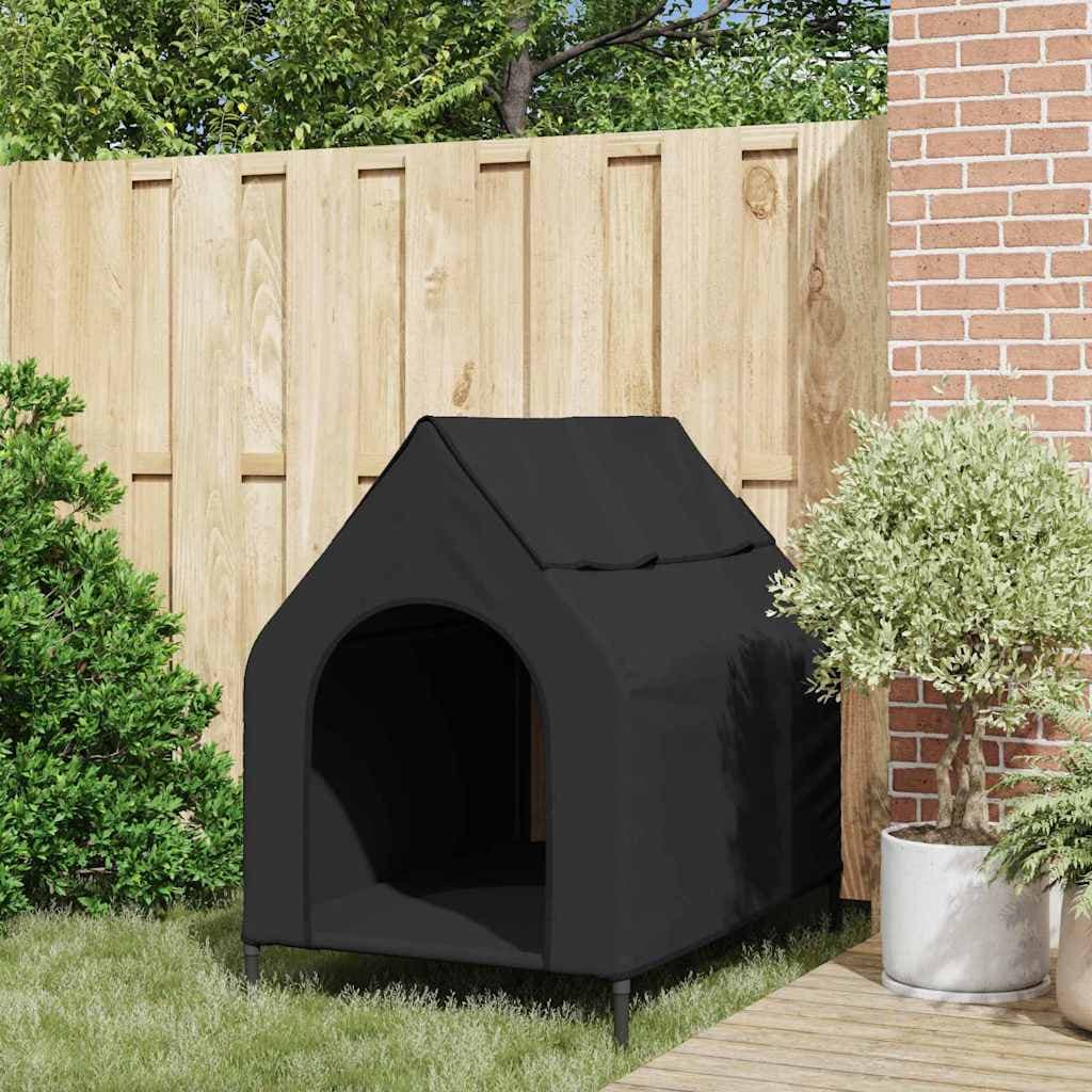 Casa per Animali Nero 110 x 75 x 90 cm Acciaio — miniatura 3 di 10
