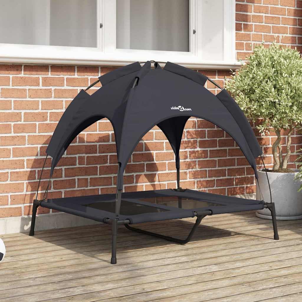 Letto per Cani Nero 92 x 77 x 82,5 cm Acciaio — miniatura 1 di 10