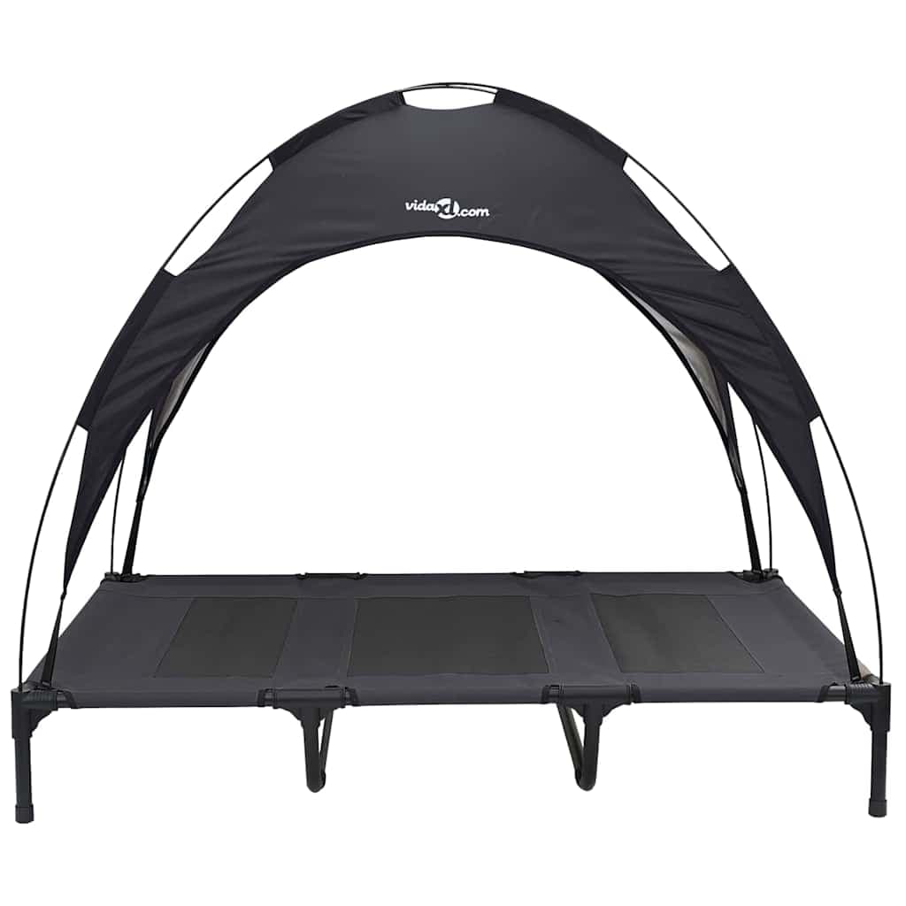 Letto per Cani Nero 122 x 93 x 106,5 cm Acciaio — miniatura 4 di 10