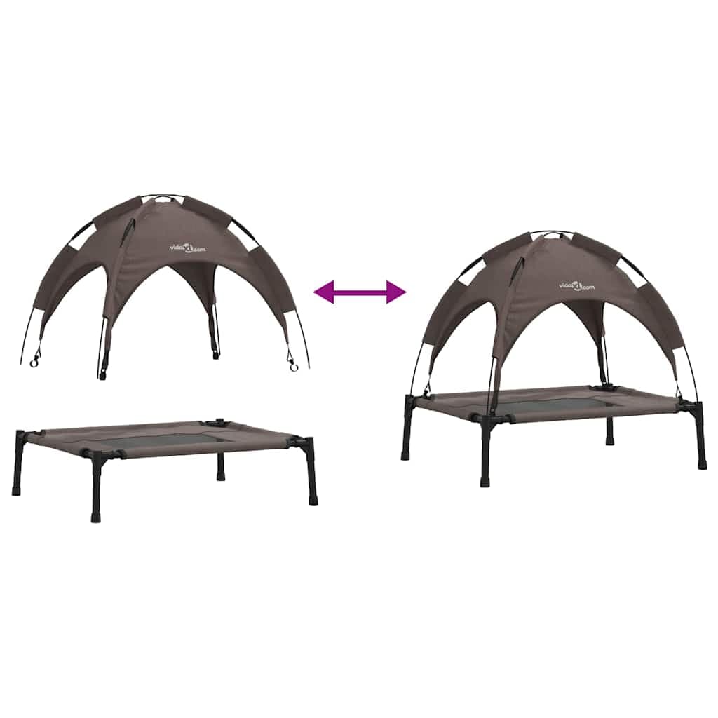 Letto per Cani Marrone 62 x 48 x 61 cm Acciaio — miniatura 9 di 10