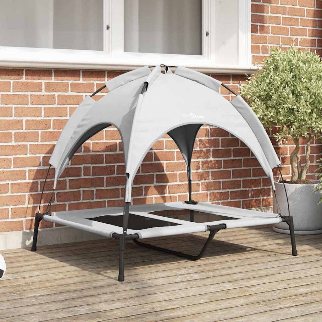 Letto per Cani Grigio Argento 92 x 77 x 82,5 cm Acciaio — miniatura 1 di 10
