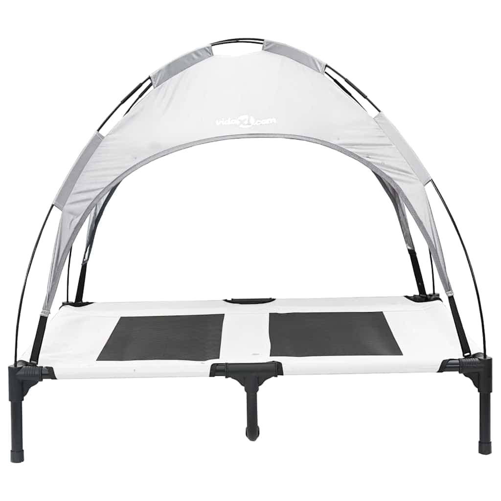 Letto per Cani Grigio Argento 92 x 77 x 82,5 cm Acciaio — miniatura 4 di 10