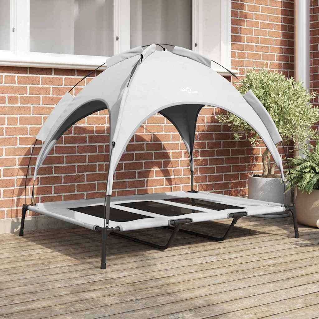 Letto per Cani Grigio Argento 122 x 93 x 106,5 cm Acciaio — miniatura 1 di 10