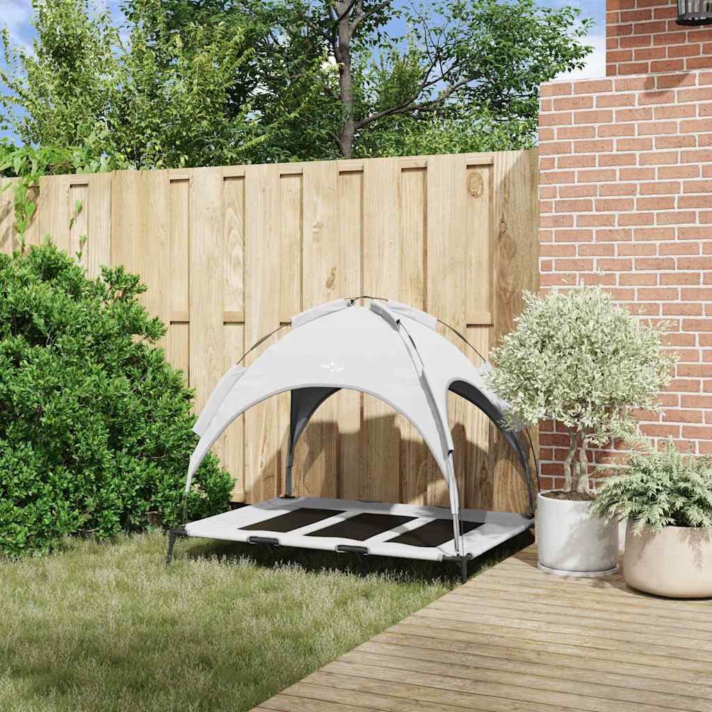 Letto per Cani Grigio Argento 122 x 93 x 106,5 cm Acciaio — miniatura 3 di 10