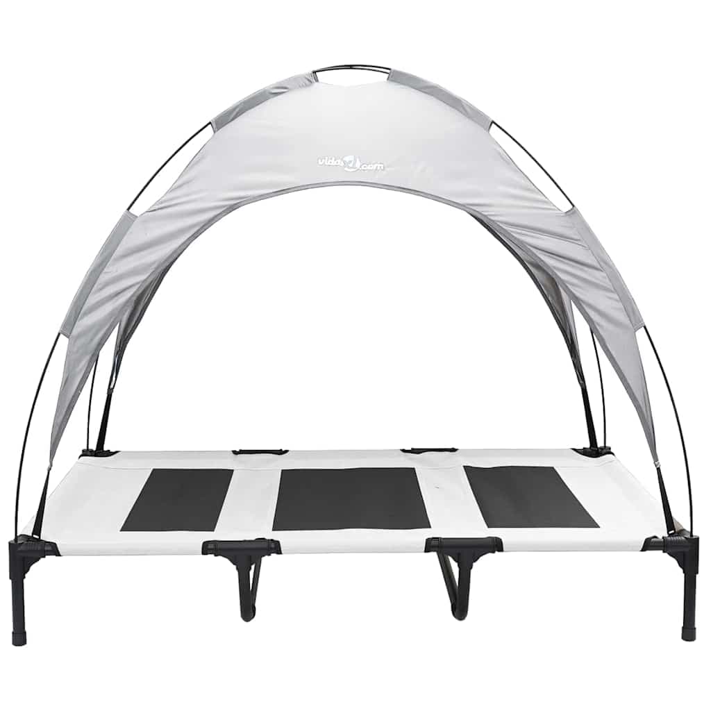 Letto per Cani Grigio Argento 122 x 93 x 106,5 cm Acciaio — miniatura 4 di 10