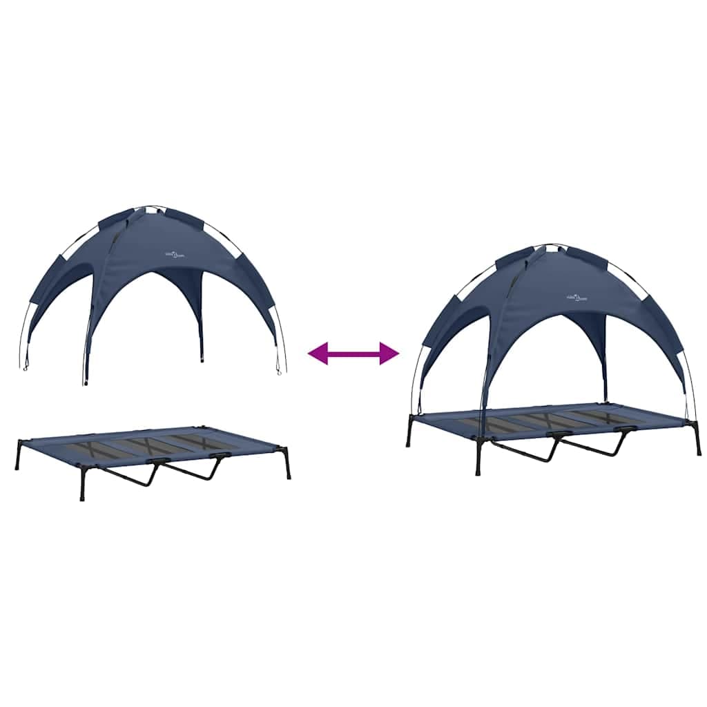 Letto per Cani Blu navy 122 x 93 x 106,5 cm Acciaio — foto 9 di 10