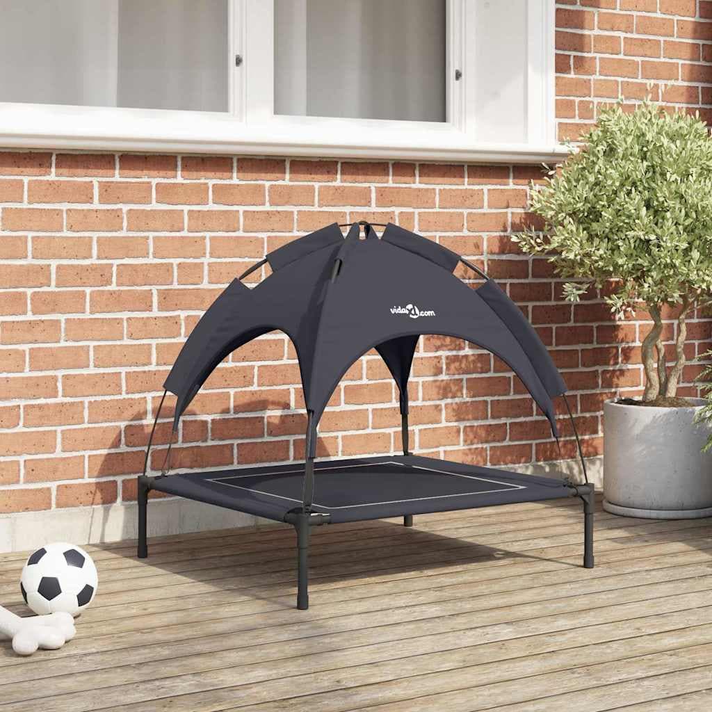 Letto per Cani 71 x 64 x 71 cm Acciaio Nero — miniatura 1 di 10