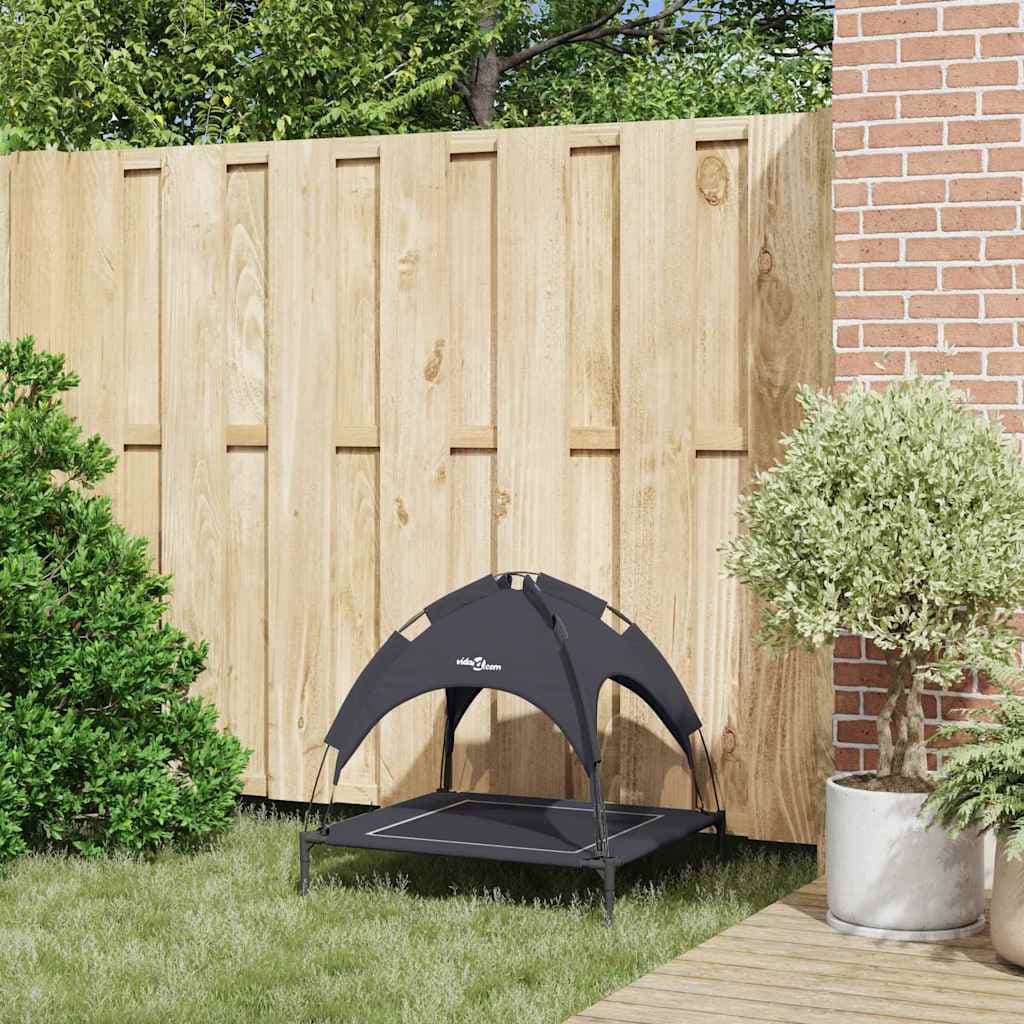 Letto per Cani 71 x 64 x 71 cm Acciaio Nero — miniatura 3 di 10