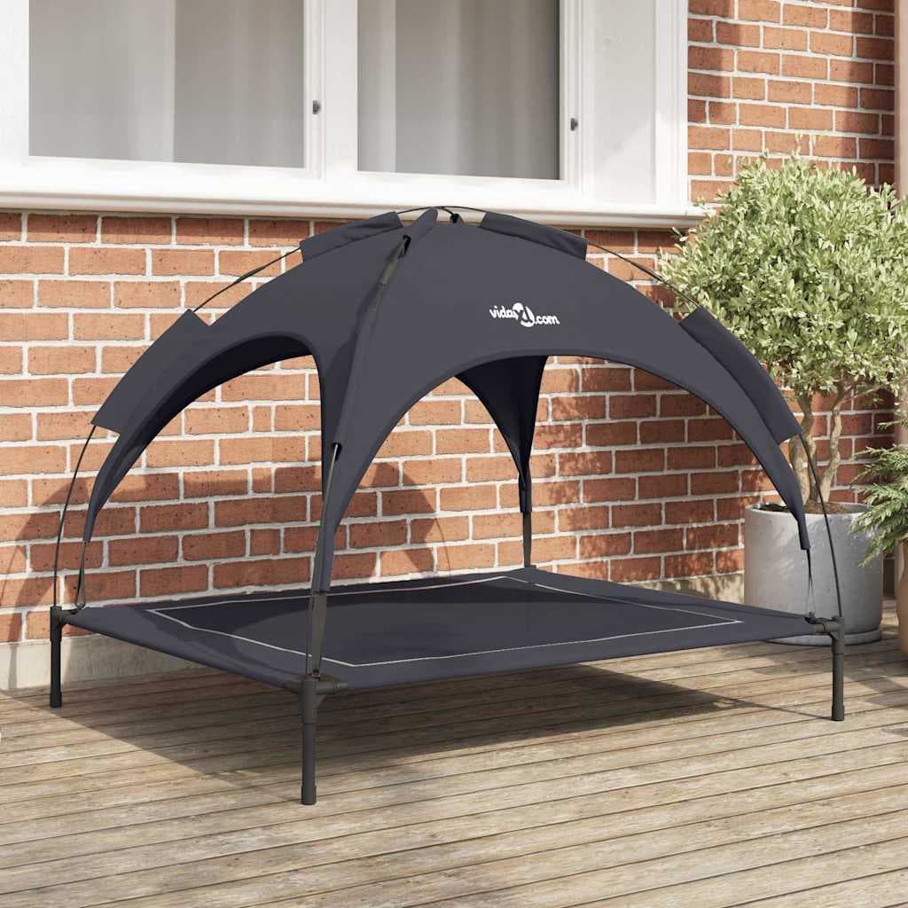 Letto per Cani 104 x 86 x 84,5 cm Acciaio Nero — miniatura 1 di 10