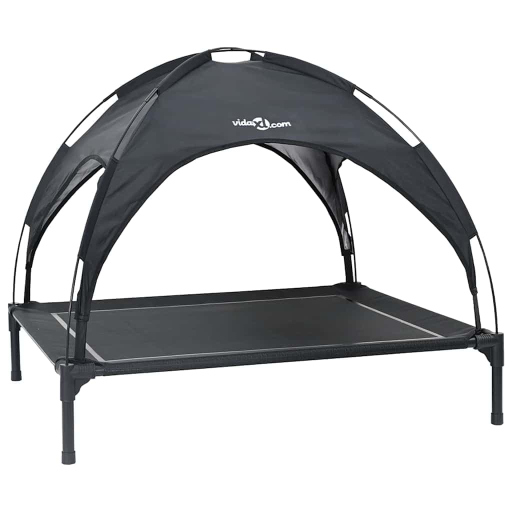 Letto per Cani 104 x 86 x 84,5 cm Acciaio Nero — miniatura 2 di 10