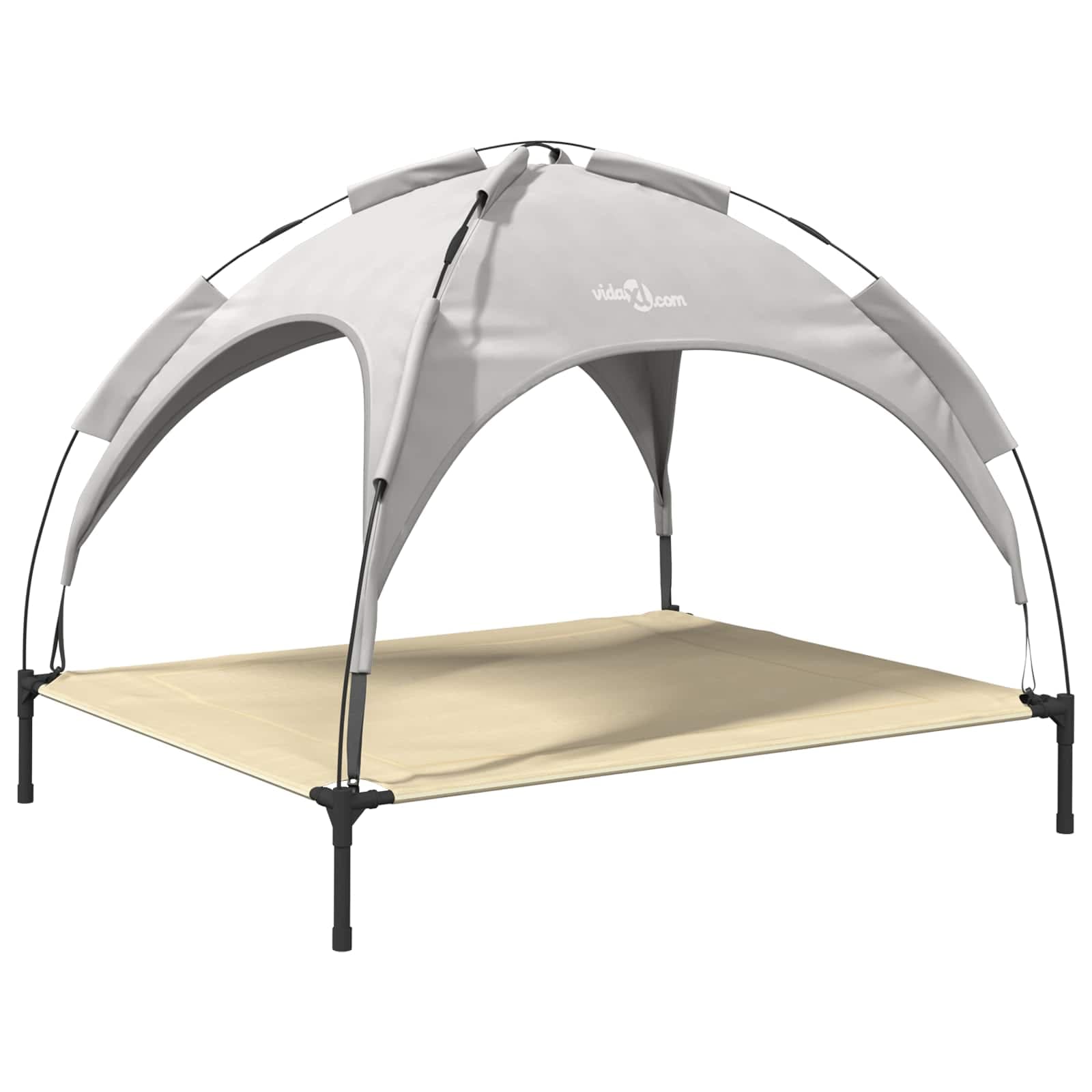 Letto per Cani 104 x 86 x 84,5 cm Acciaio Grigio Argento — miniatura 2 di 10