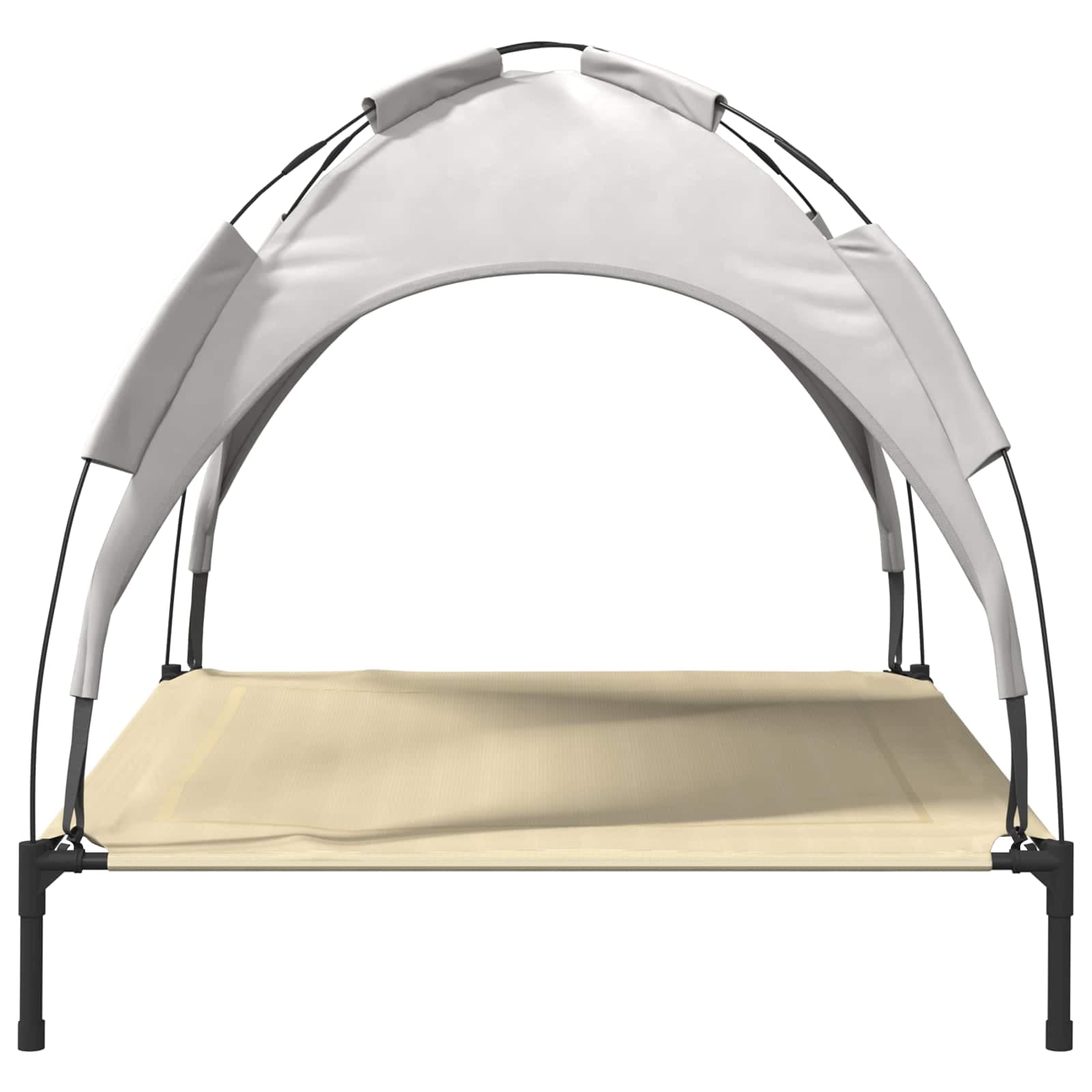 Letto per Cani 104 x 86 x 84,5 cm Acciaio Grigio Argento — miniatura 5 di 10