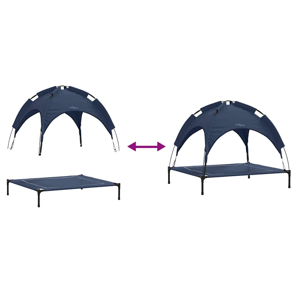 Letto per Cani 104 x 86 x 84,5 cm Acciaio Blu navy — miniatura 9 di 10