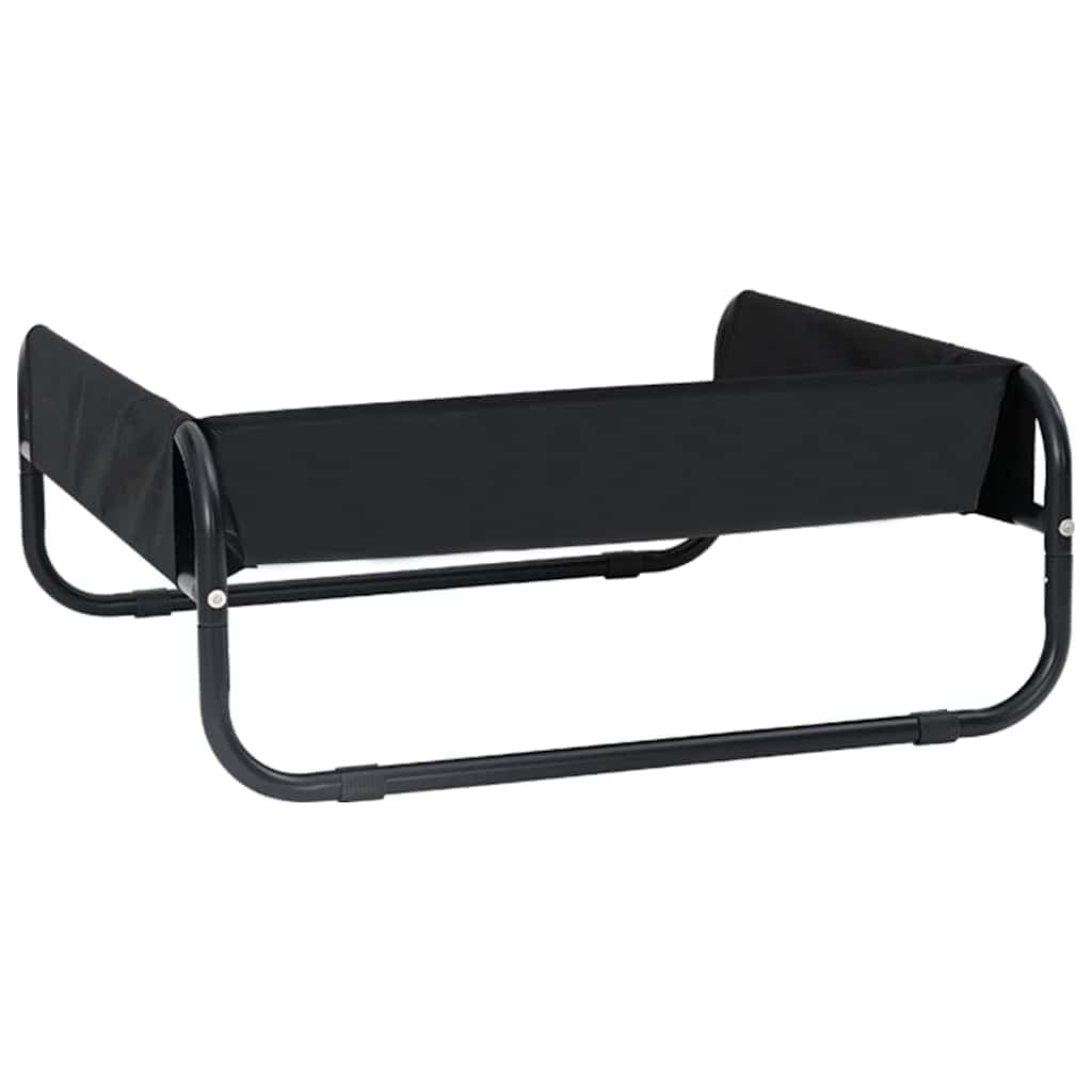 Letto per Cani Nero 75 x 75 x 30 cm Acciaio — miniatura 6 di 10