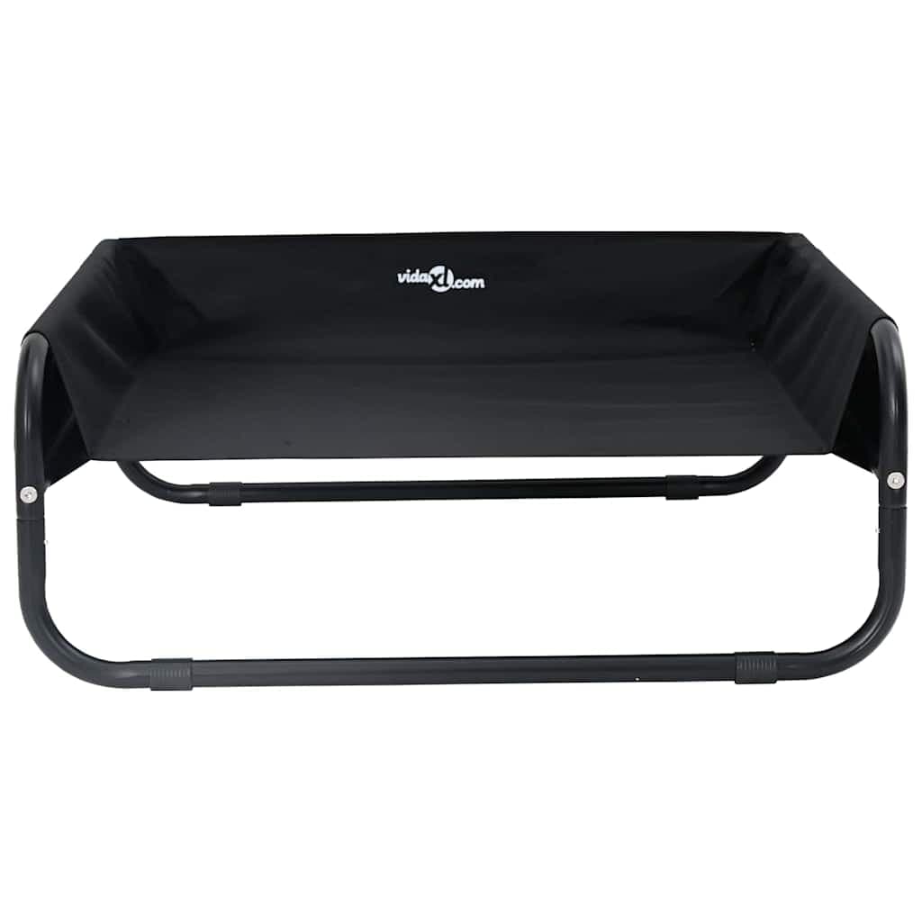 Letto per Cani Nero 75 x 75 x 30 cm Acciaio — miniatura 4 di 10