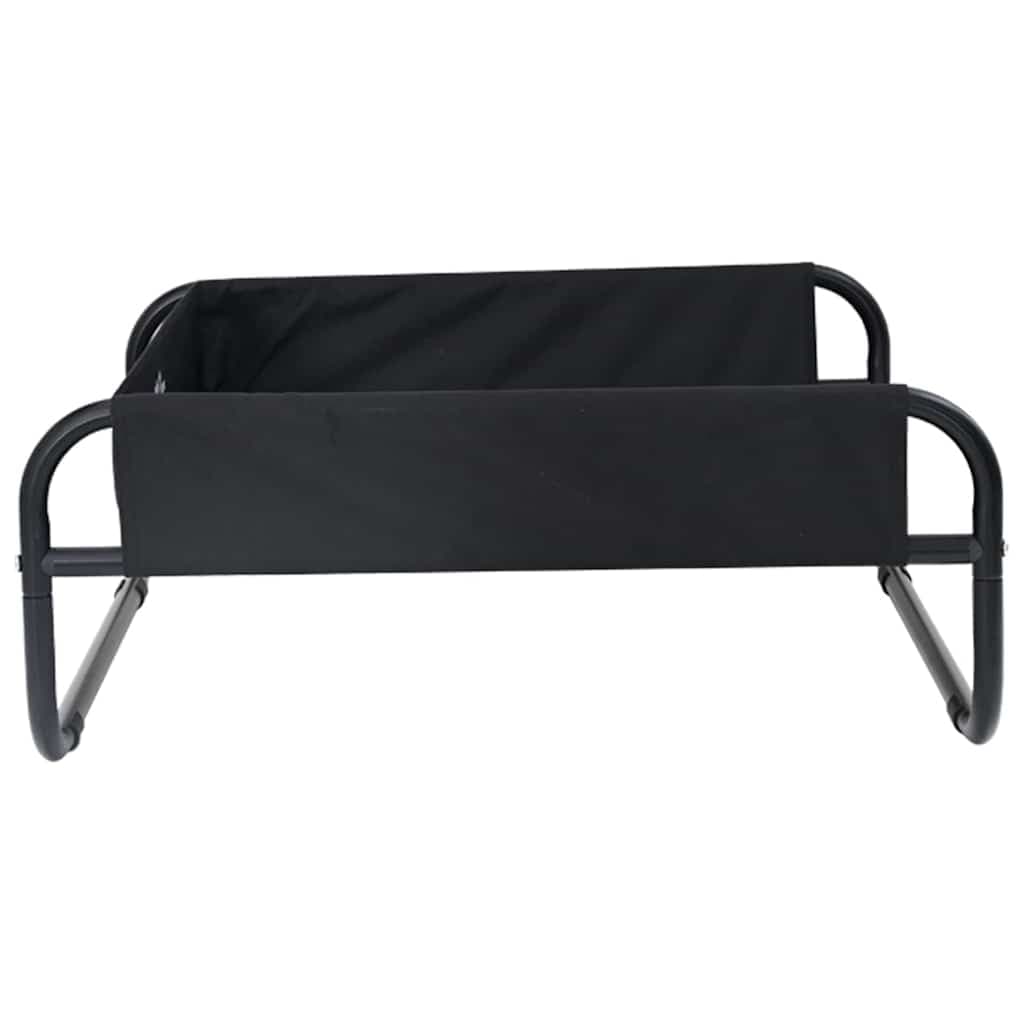 Letto per Cani Nero 75 x 75 x 30 cm Acciaio — miniatura 5 di 10