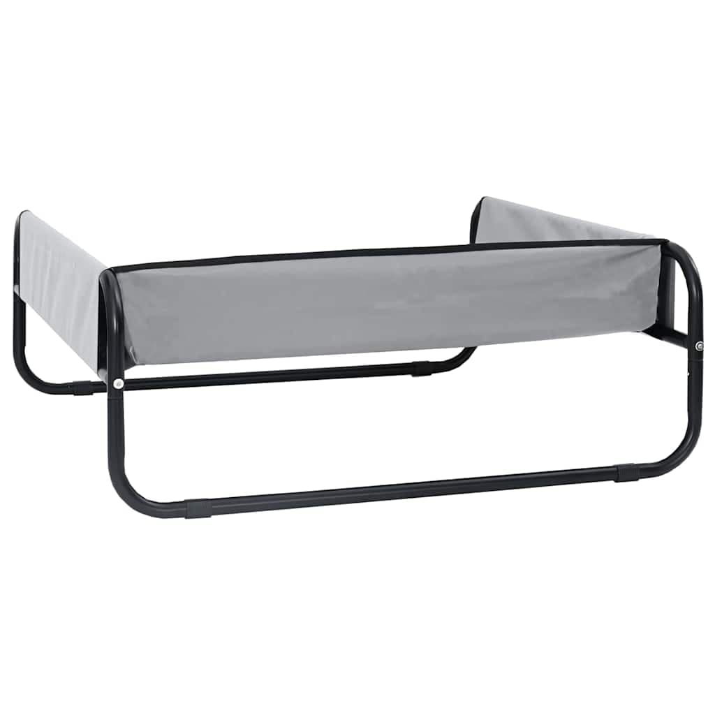 Letto per Cani Grigio chiaro 57 x 57 x 24 cm Acciaio — miniatura 6 di 10