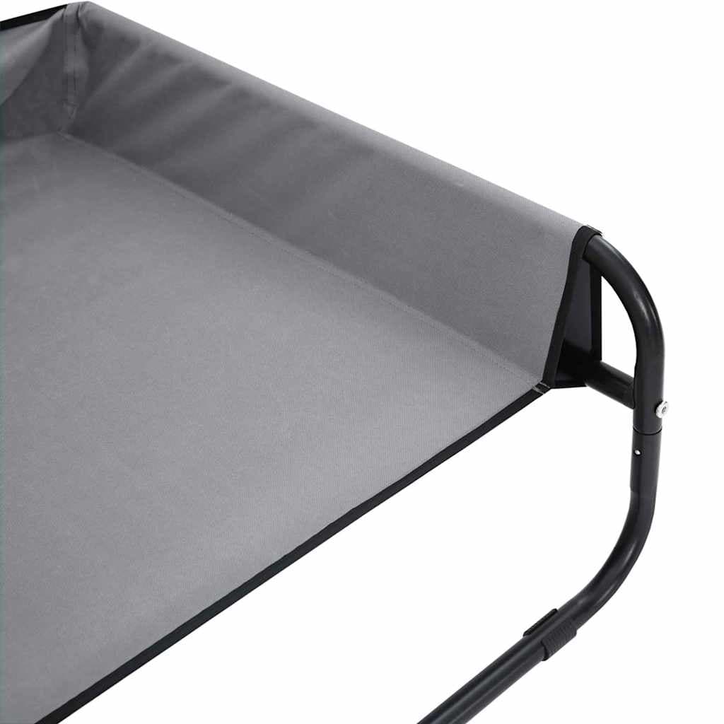 Letto per Cani Grigio chiaro 85 x 85 x 33 cm Acciaio — miniatura 9 di 10