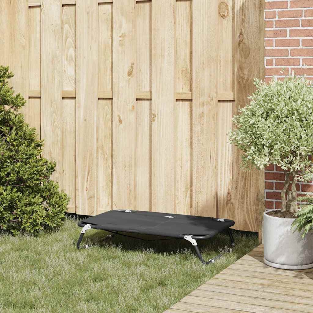 Letto per Cani 90 x 55 x 18 cm Acciaio Nero — miniatura 3 di 10