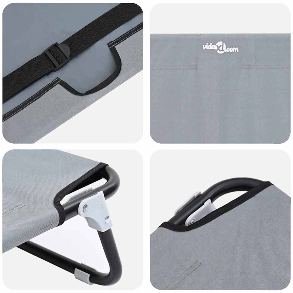 Letto per Cani 80 x 55 x 18 cm Acciaio Grigio Chiaro — miniatura 7 di 10