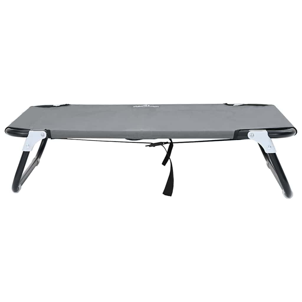 Letto per Cani 80 x 55 x 18 cm Acciaio Grigio Chiaro — miniatura 4 di 10