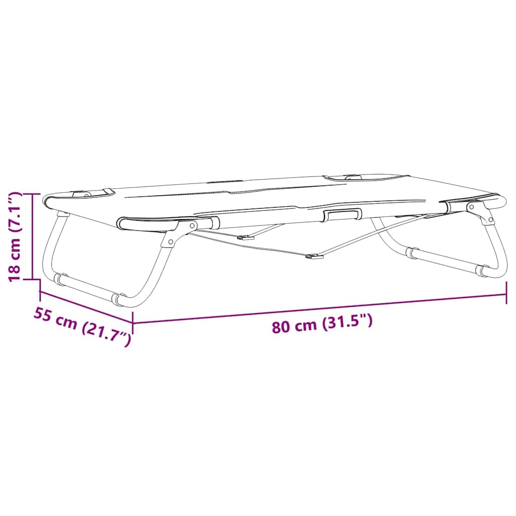 Letto per Cani 80 x 55 x 18 cm Acciaio Grigio Chiaro — miniatura 9 di 10