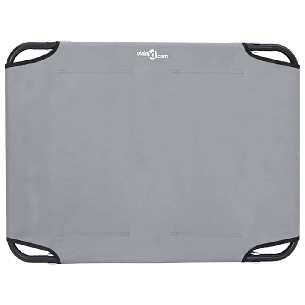 Letto per Cani 80 x 55 x 18 cm Acciaio Grigio Chiaro — miniatura 6 di 10