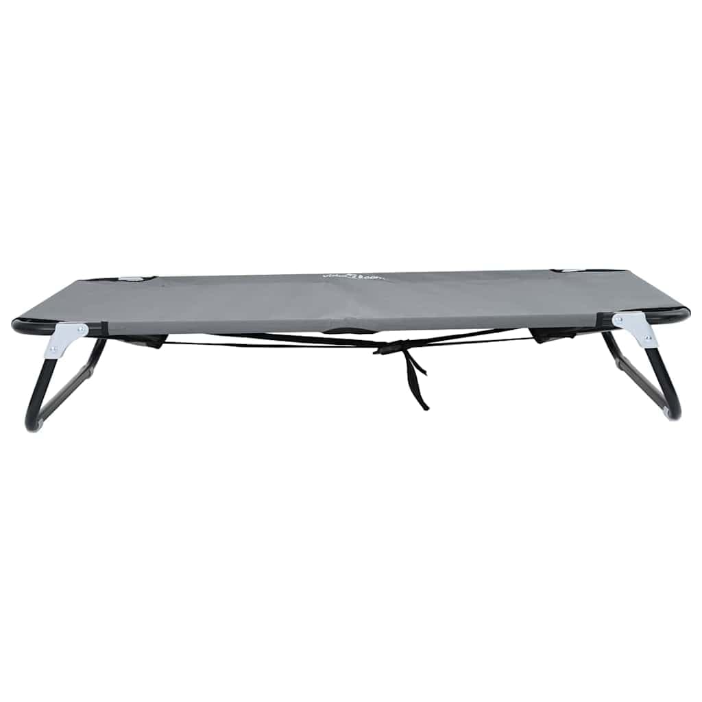 Letto per Cani 105 x 65 x 18 cm Acciaio Grigio Chiaro — miniatura 4 di 10