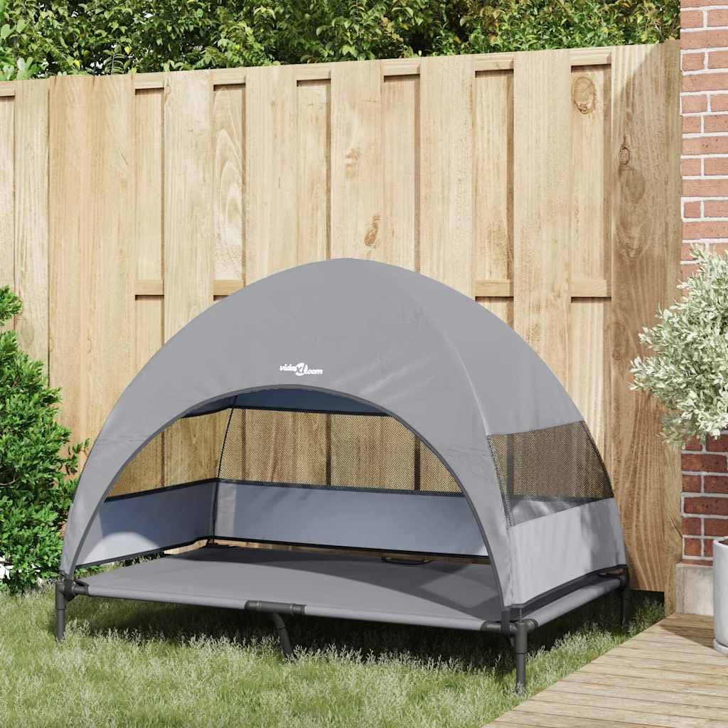 Letto per Cani Elevato 127 x 81 x 108 cm Tessuto e acciaio — miniatura 3 di 10