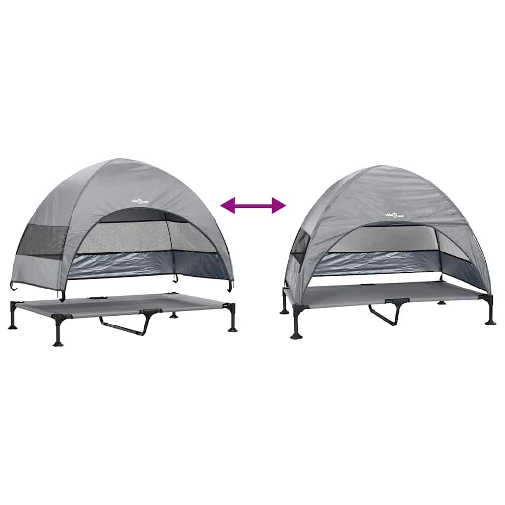 Letto per Cani Elevato 127 x 81 x 108 cm Tessuto e acciaio — miniatura 10 di 10