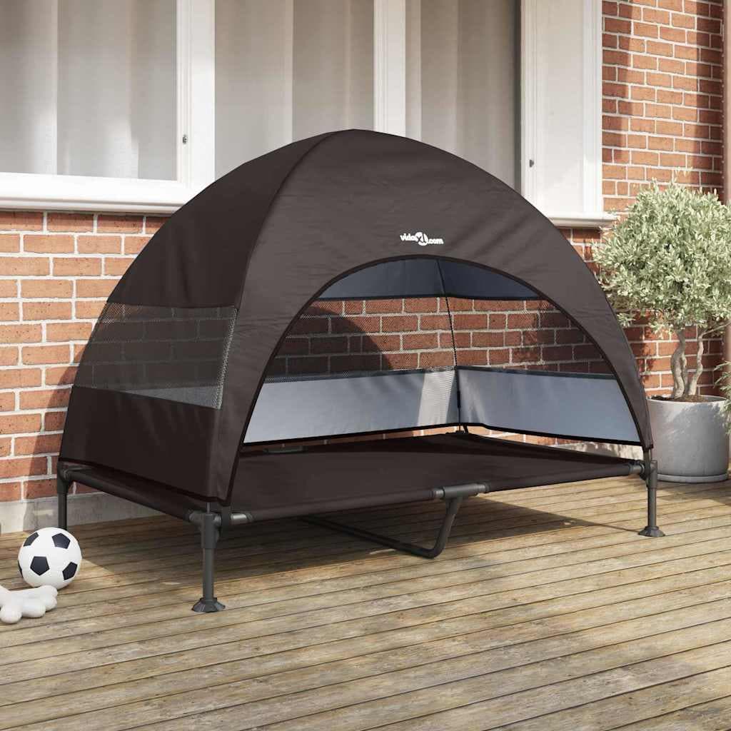 Letto per Cani Elevato 127 x 81 x 108 cm Tessuto e acciaio — miniatura 1 di 10