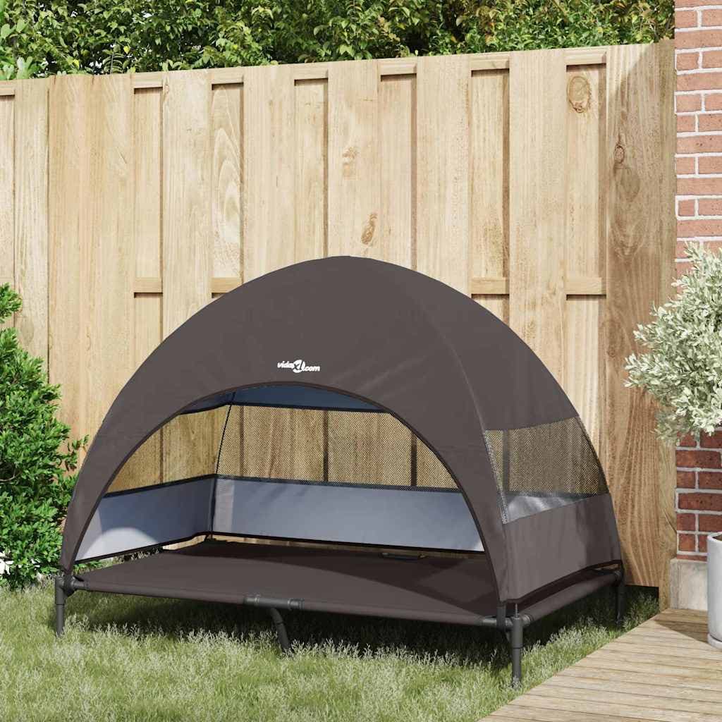 Letto per Cani Elevato 127 x 81 x 108 cm Tessuto e acciaio — miniatura 3 di 10