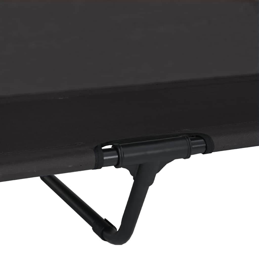 Letto per Cani Elevato 127 x 81 x 108 cm Tessuto e acciaio Nero — miniatura 9 di 10