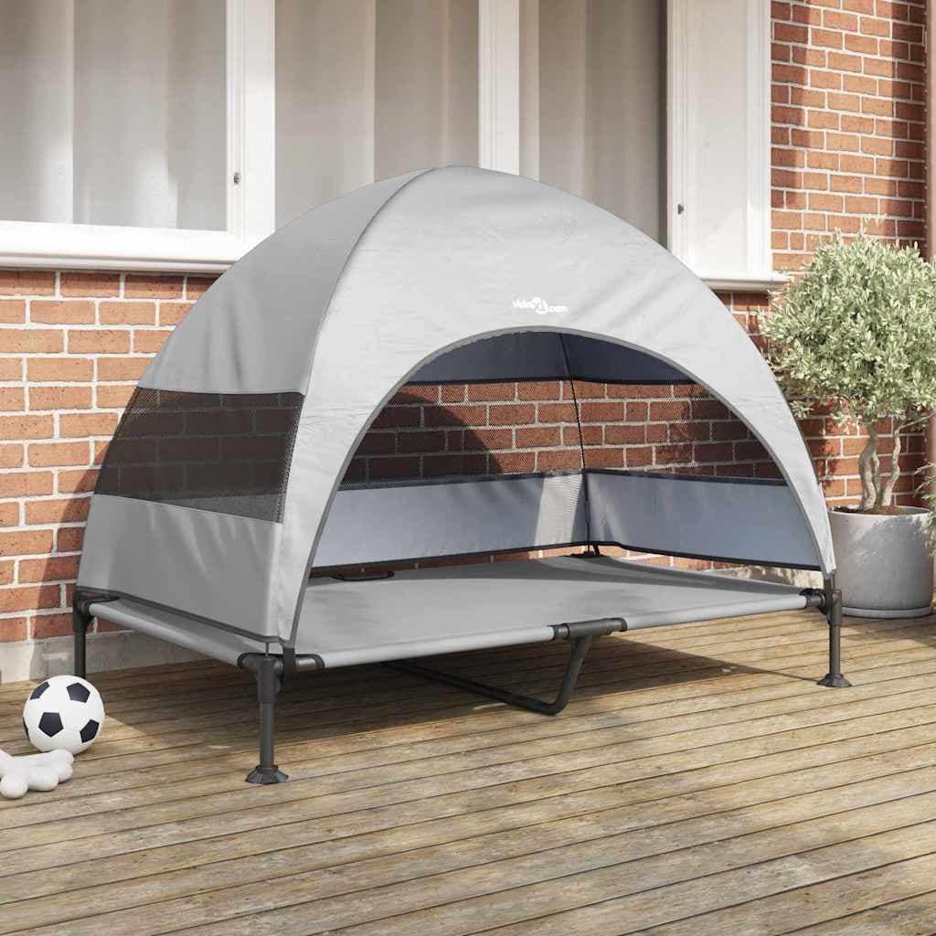 Letto per Cani Elevato 127 x 81 x 108 cm Tessuto e acciaio — miniatura 1 di 10
