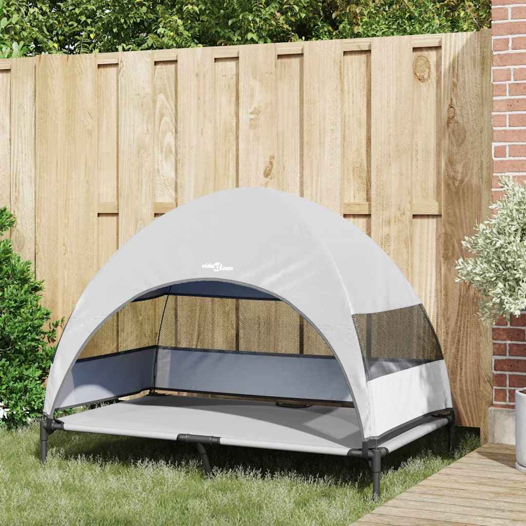 Letto per Cani Elevato 127 x 81 x 108 cm Tessuto e acciaio — miniatura 3 di 10