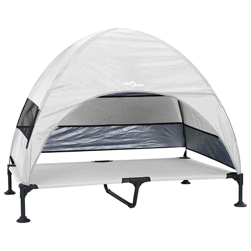 Letto per Cani Elevato 127 x 81 x 108 cm Tessuto e acciaio — miniatura 2 di 10